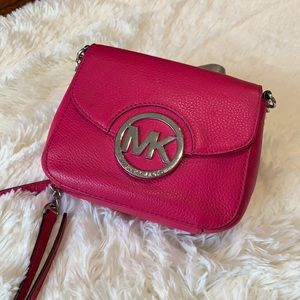 Michael Kors hot pink crossbody bag